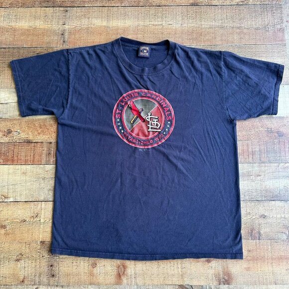 Vintage 2004 St. Louis Cardinals Mens T-Shirt XL Cooperstown Collection Majestic - Picture 1 of 12